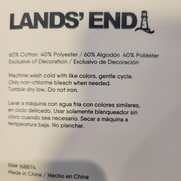 Lands' End Gray Hooded Lounger - Picture 3 of 4